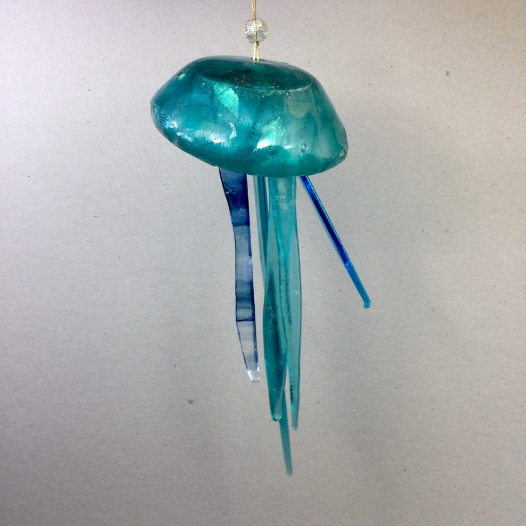 Fused Glass Jellyfish Hanger