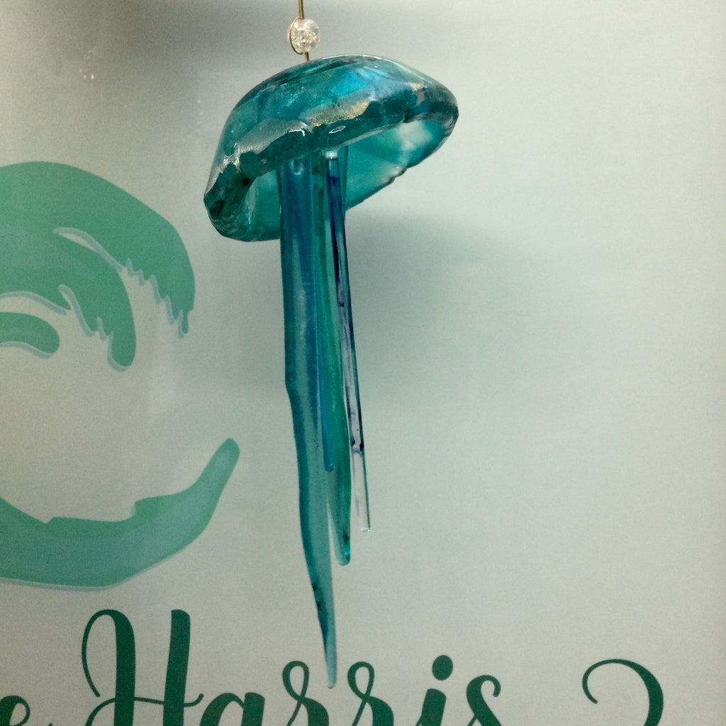 Fused Glass Jellyfish Hanger