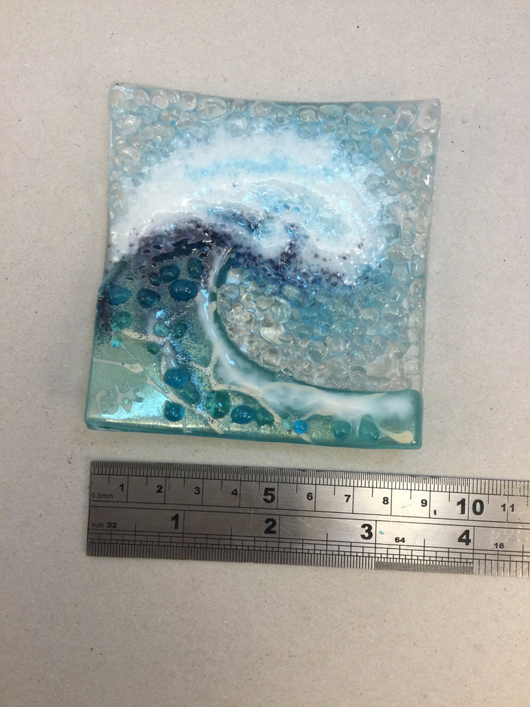 Trinket Dish - Light Aqua Crashing Wave