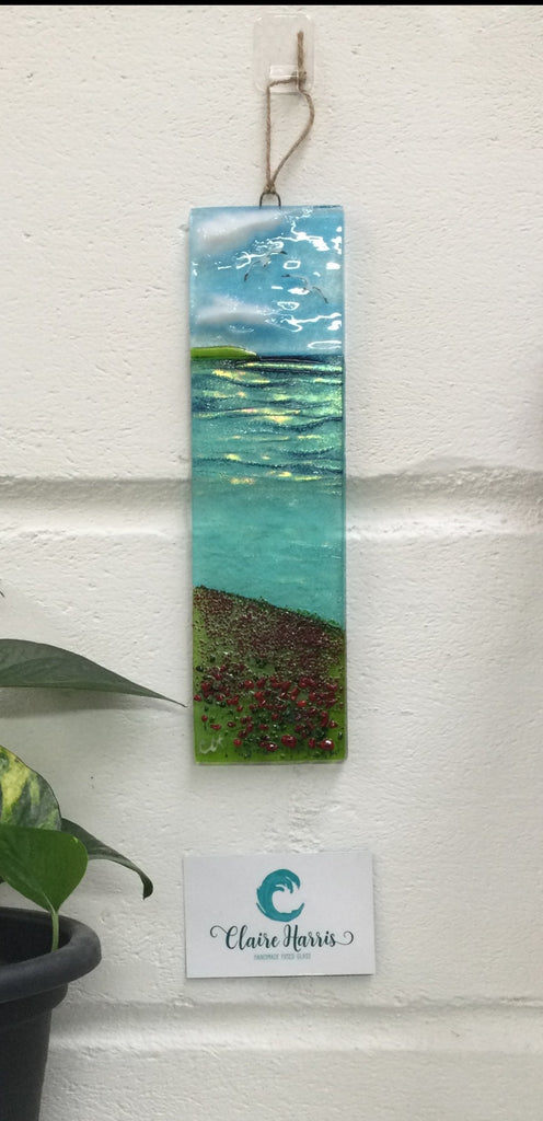 Large Hanger - Sea scene with poppies