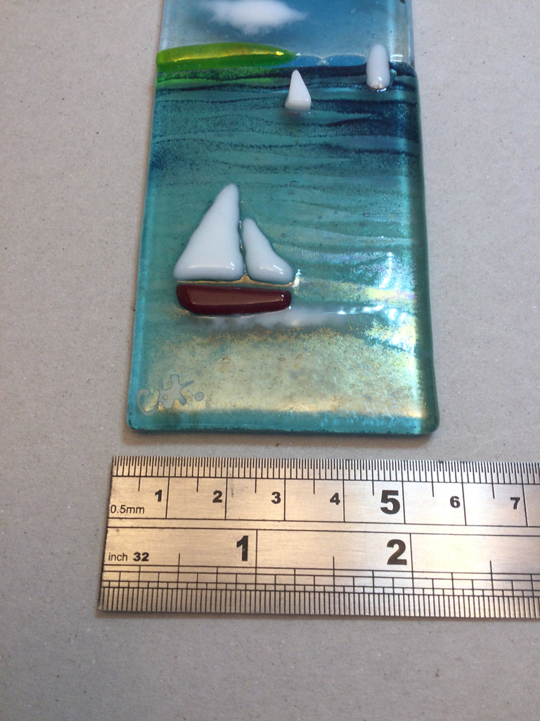 Small Hanger - Sea scene with sailing boats
