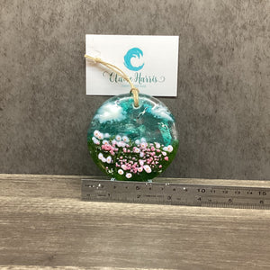 Hanging Disc - Sea Pinks