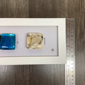 Colours of Cornwall, Framed Fused Glass artwork