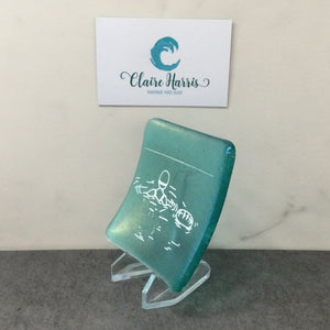 Cornish Wild Swimmer with Float, Light Aqua Trinket Dish