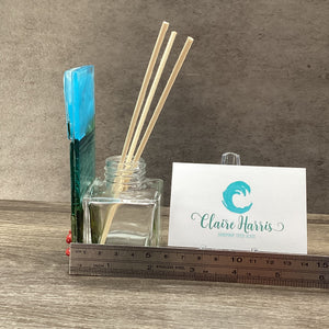 Fused Glass Reed Diffuser - Poppy Field Scene