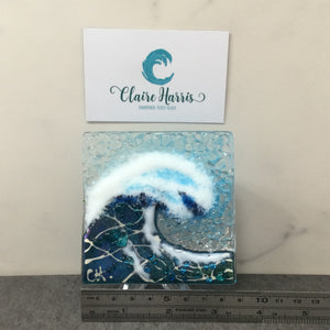 Trinket Dish - Crashing Wave Dark Aqua