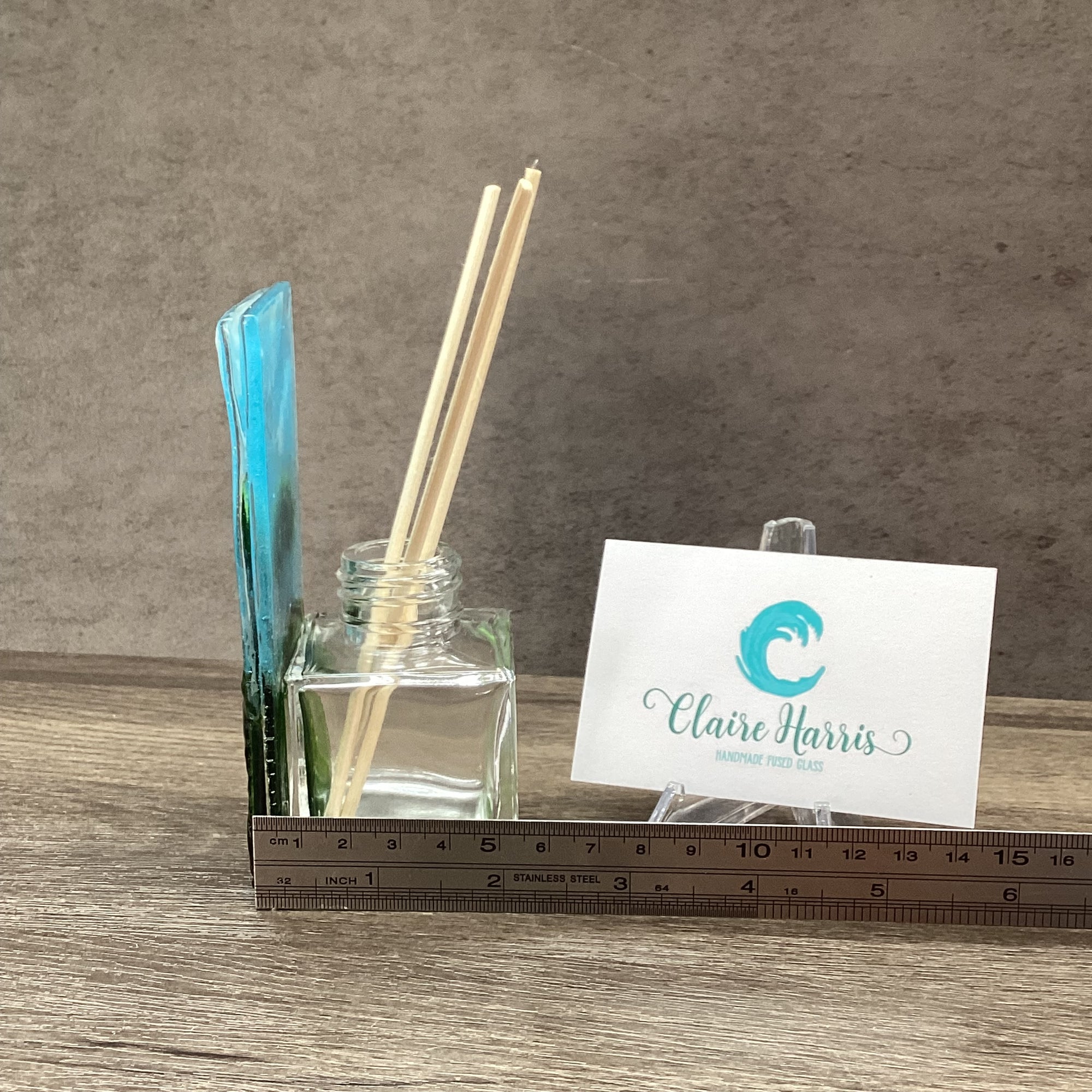Handmade Fused Glass Reed Diffuser – Nearly Home Trees - Fused Glass By ...