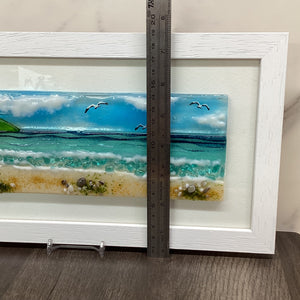 Large Framed Rectangle Sea Scene