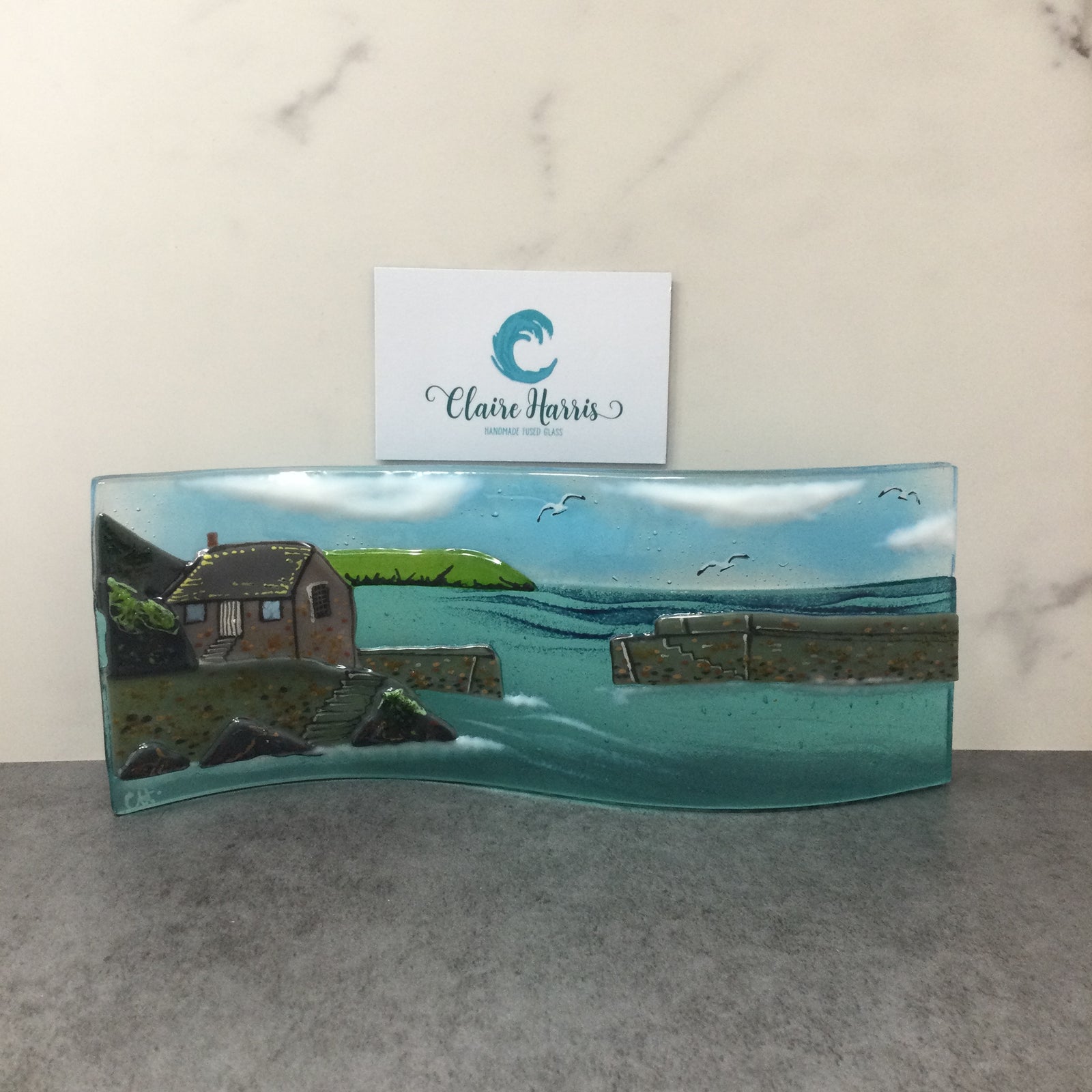 9cm Mullion Cove freestanding wave