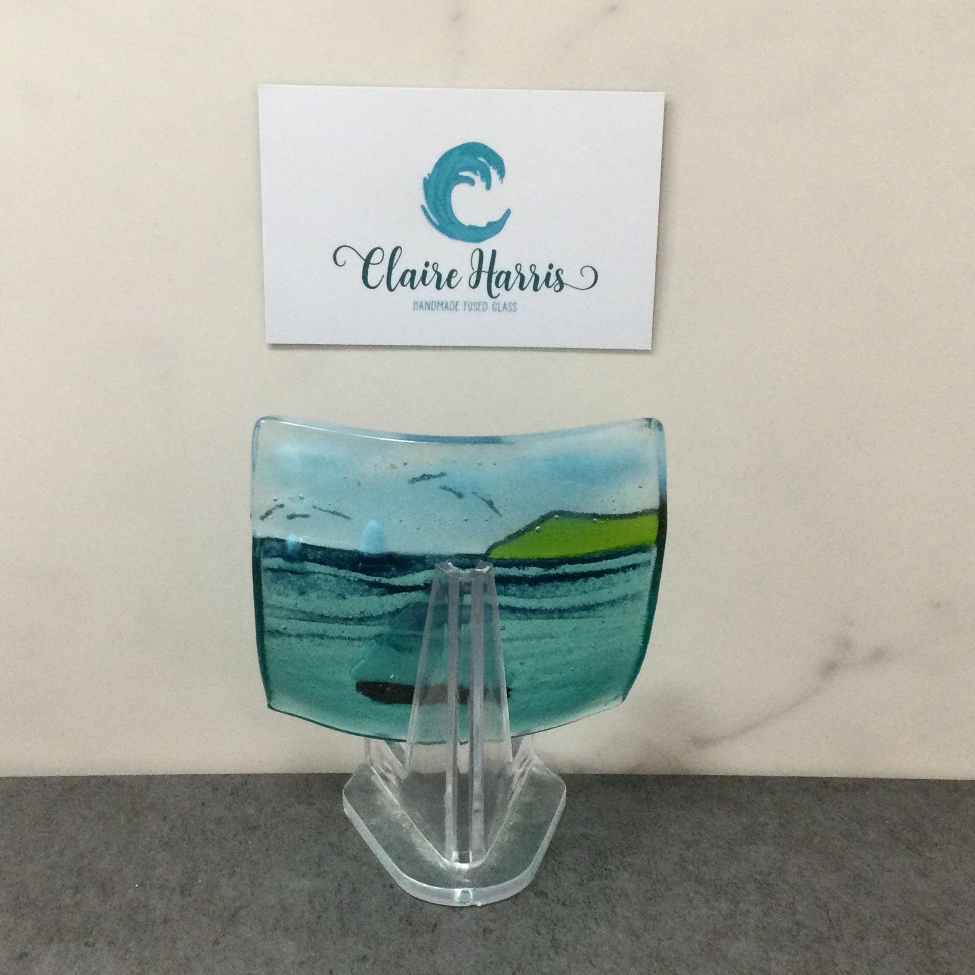 Trinket Dish - Sea scene with sailing boat