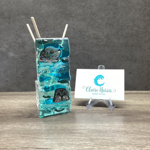Fused Glass Reed Diffuser - Seal Duo