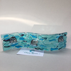 6cm Trio of Seals Freestanding Wave