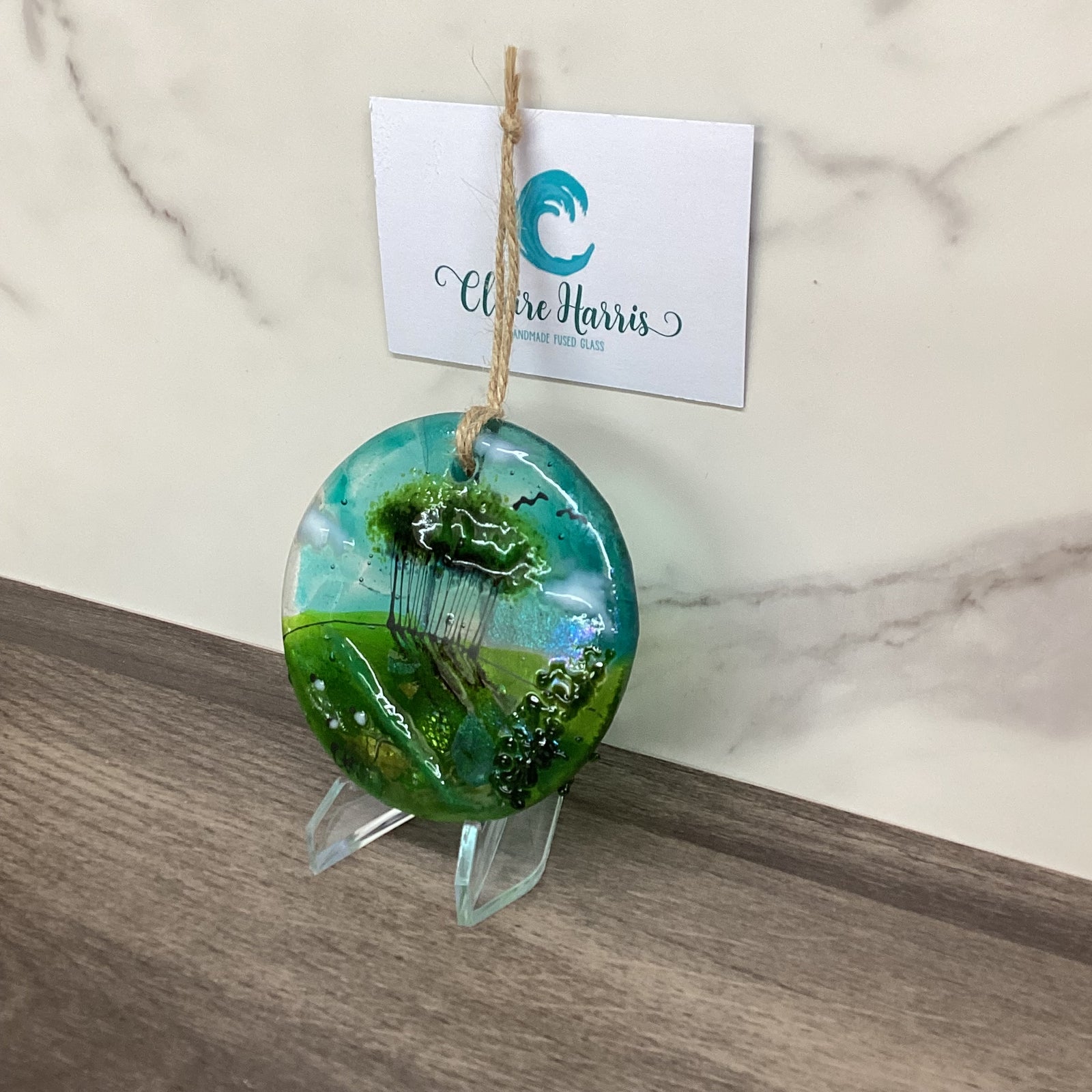 8cm Nearly Home Trees Disc Hanger