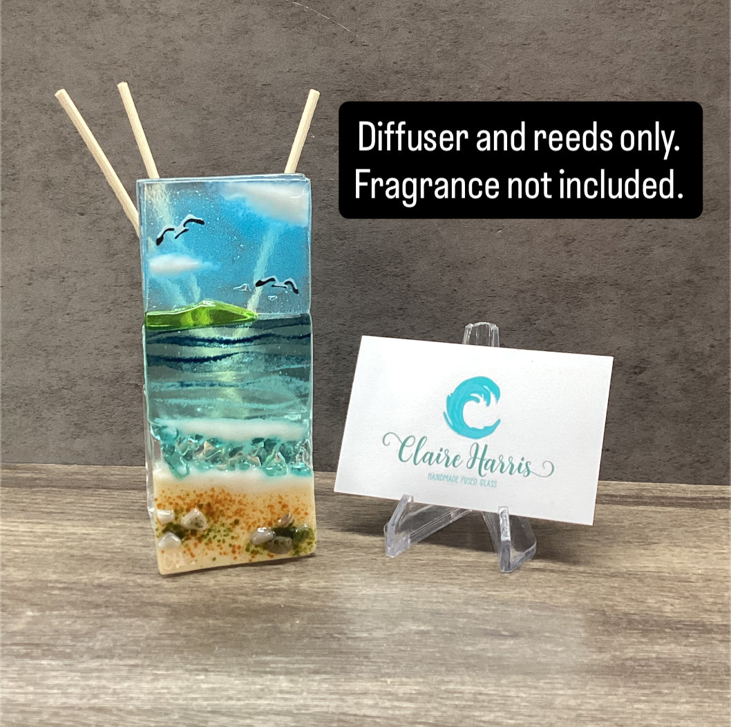 Fused Glass Reed Diffuser - Sea Scene