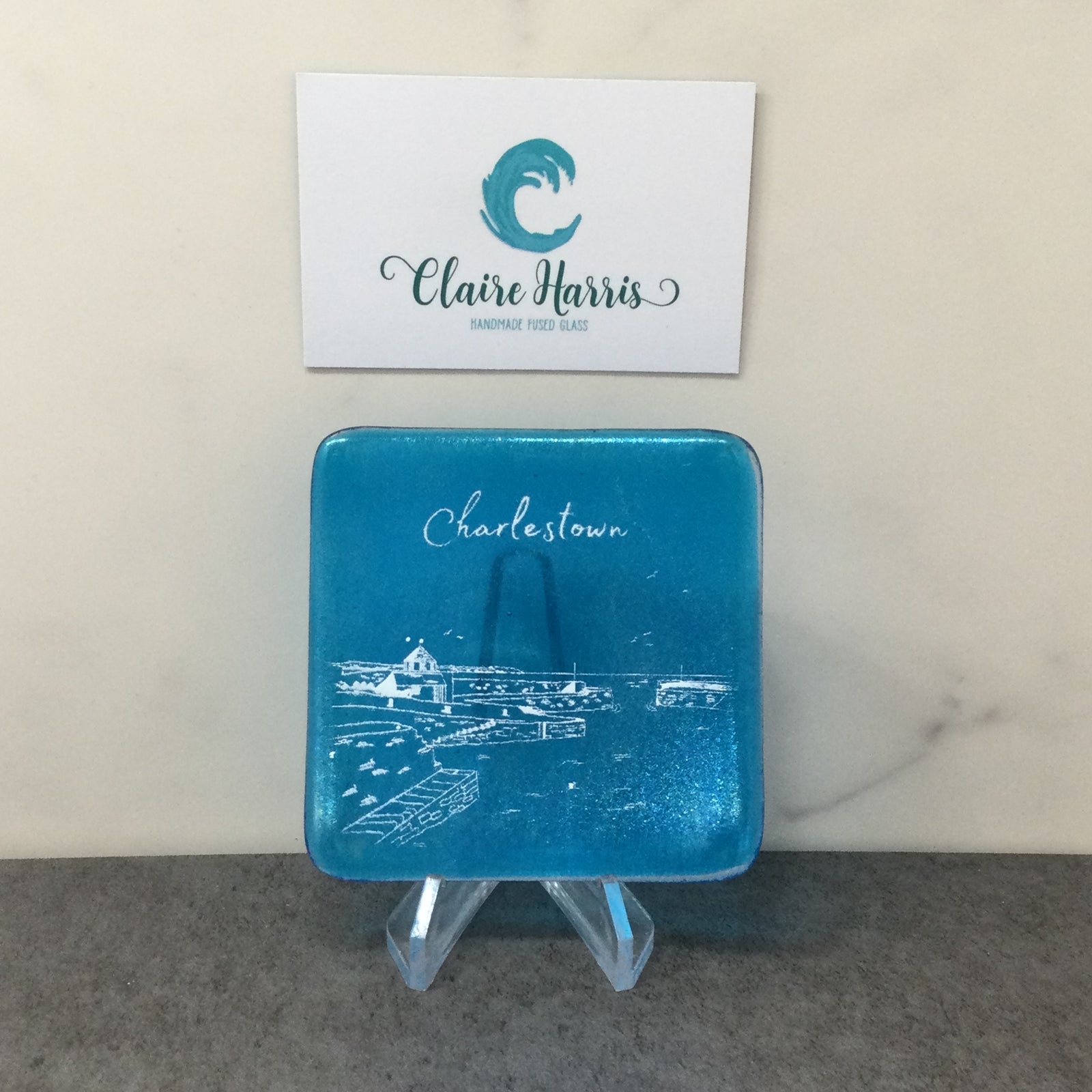 Charlestown Turquoise Trinket Dish 8cm