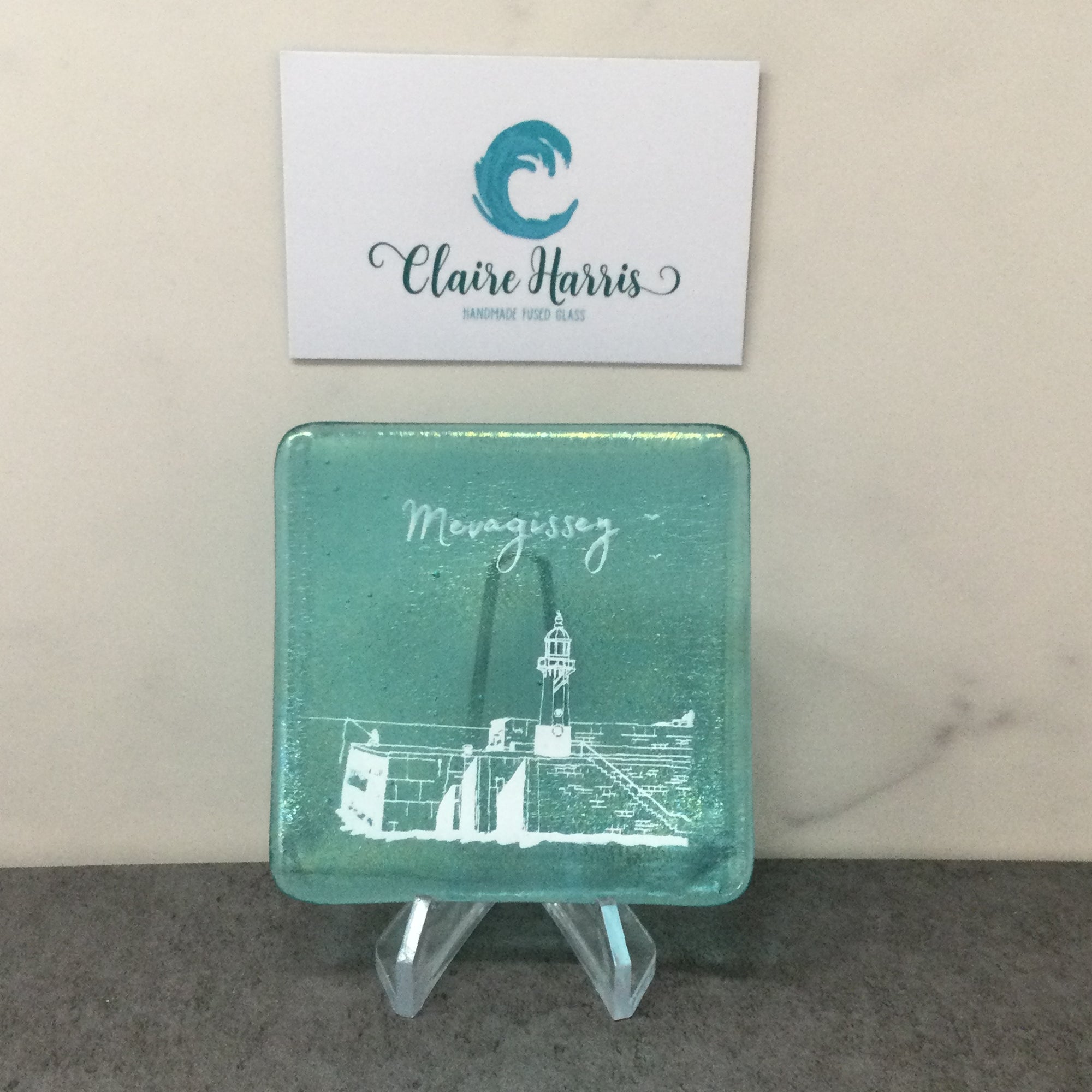 Mevagissey Light Aqua Trinket Dish 8cm