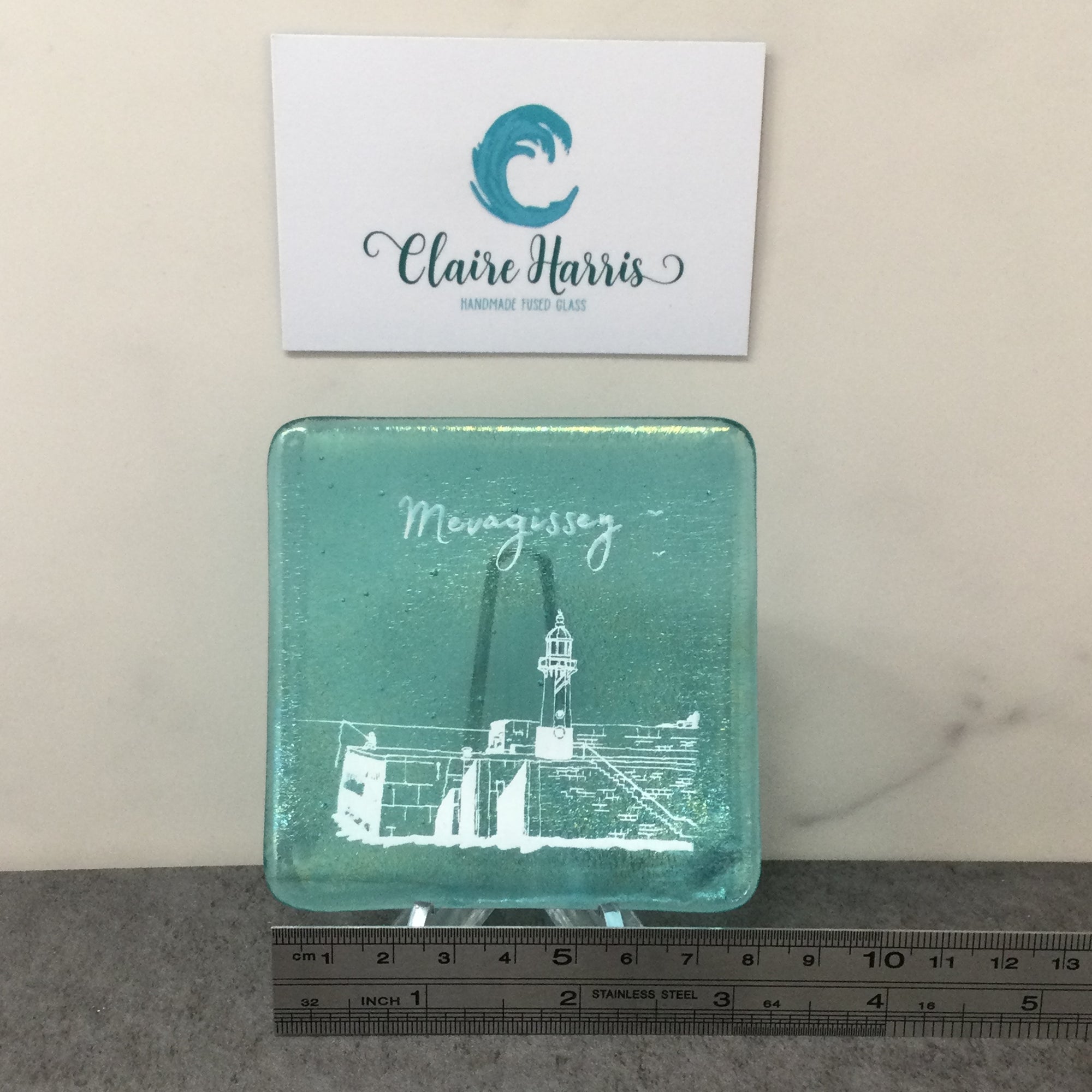 Mevagissey Light Aqua Trinket Dish 8cm