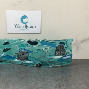 6cm Trio of Seals Freestanding Wave