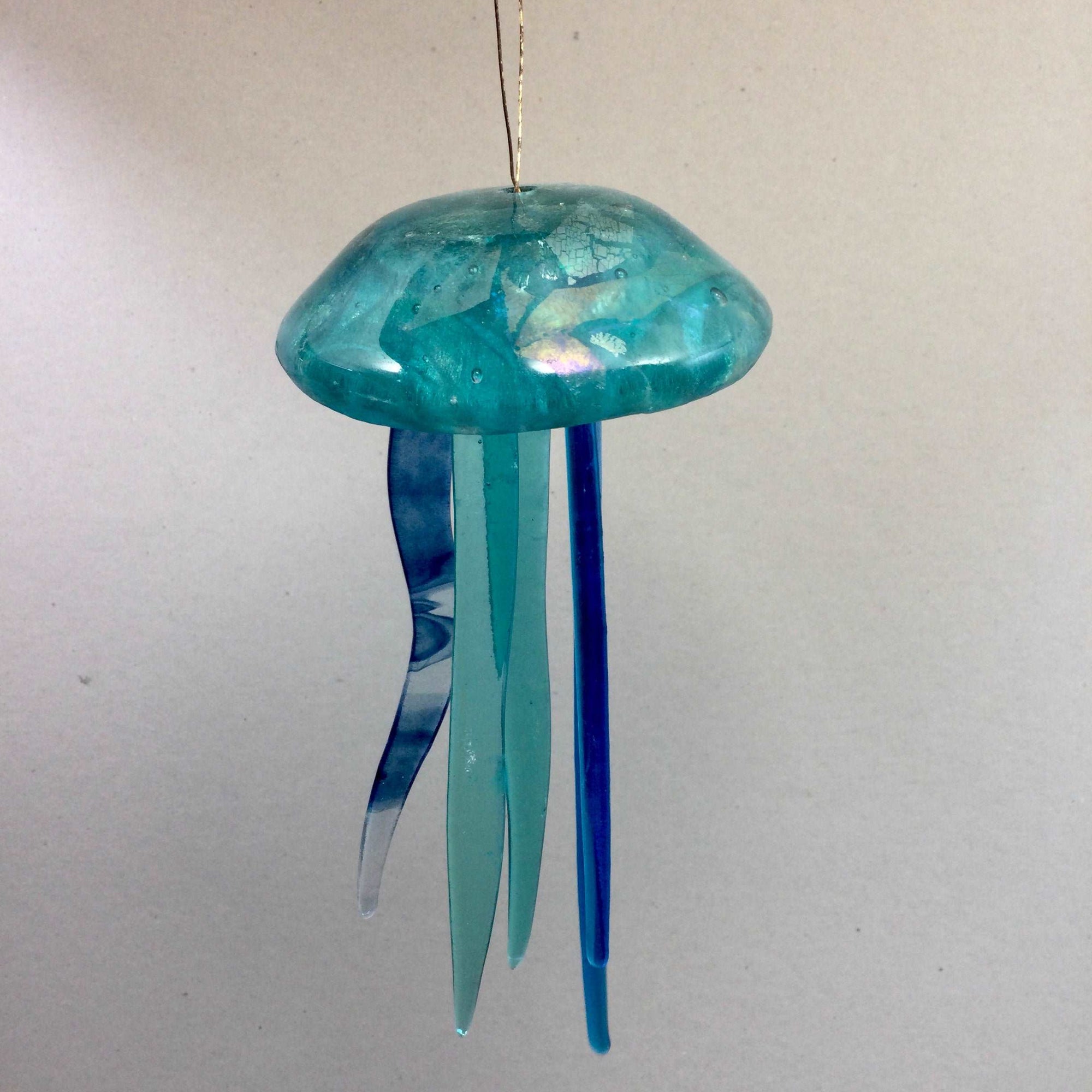 Fused Glass Jellyfish Hanger - Fused Glass By Claire Harris 