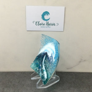 Trinket Dish - Light Aqua Crashing Wave