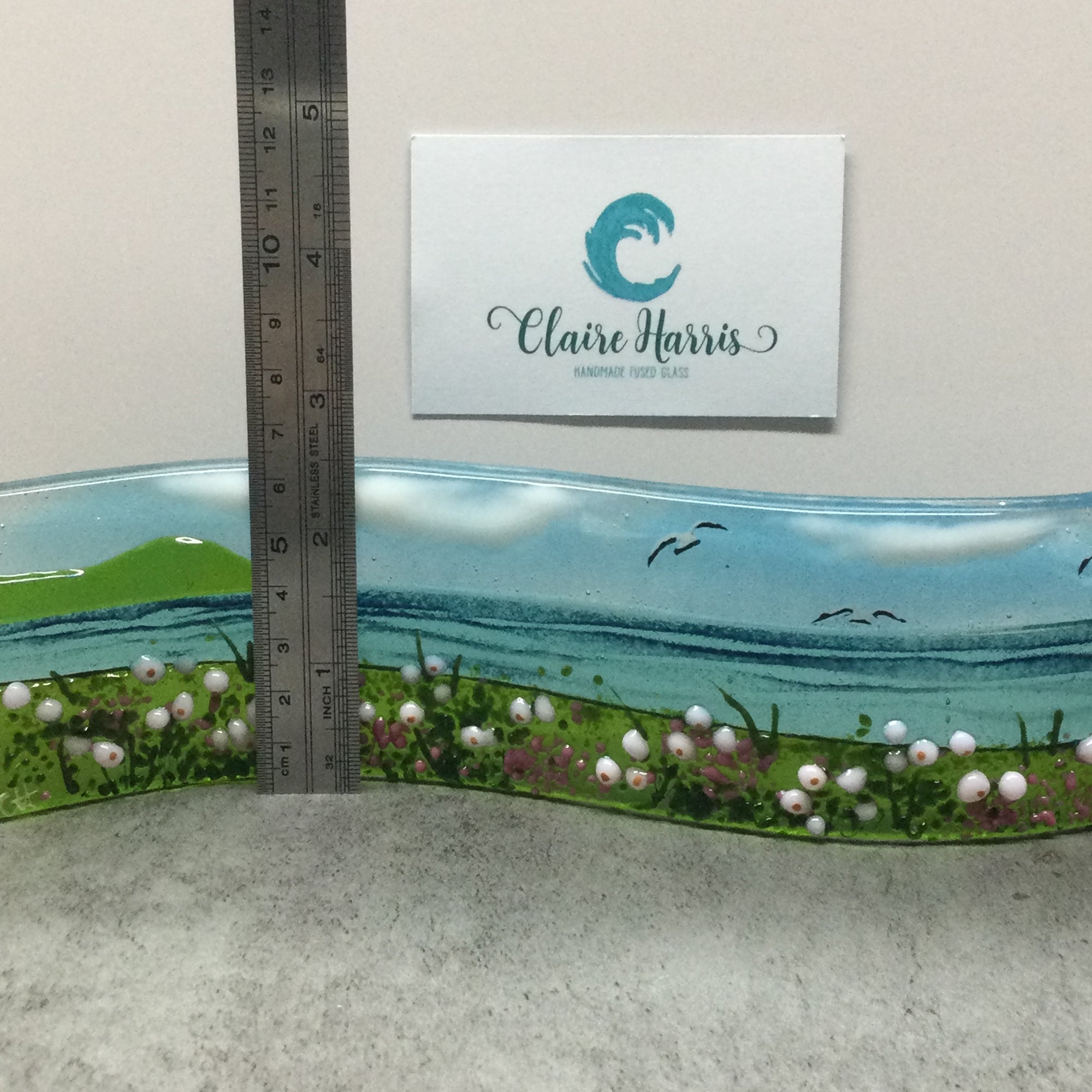 Small Freestanding Wave - Sea Pinks