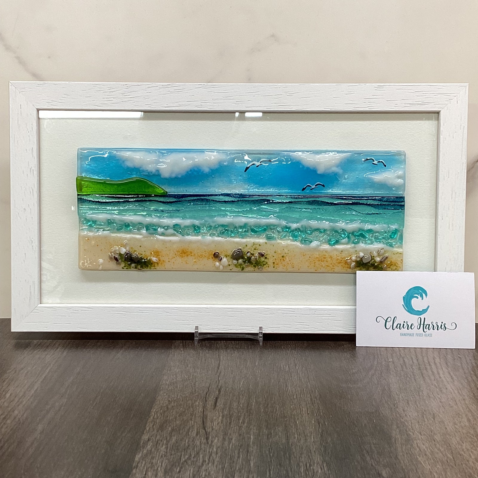 Large Framed Rectangle Sea Scene