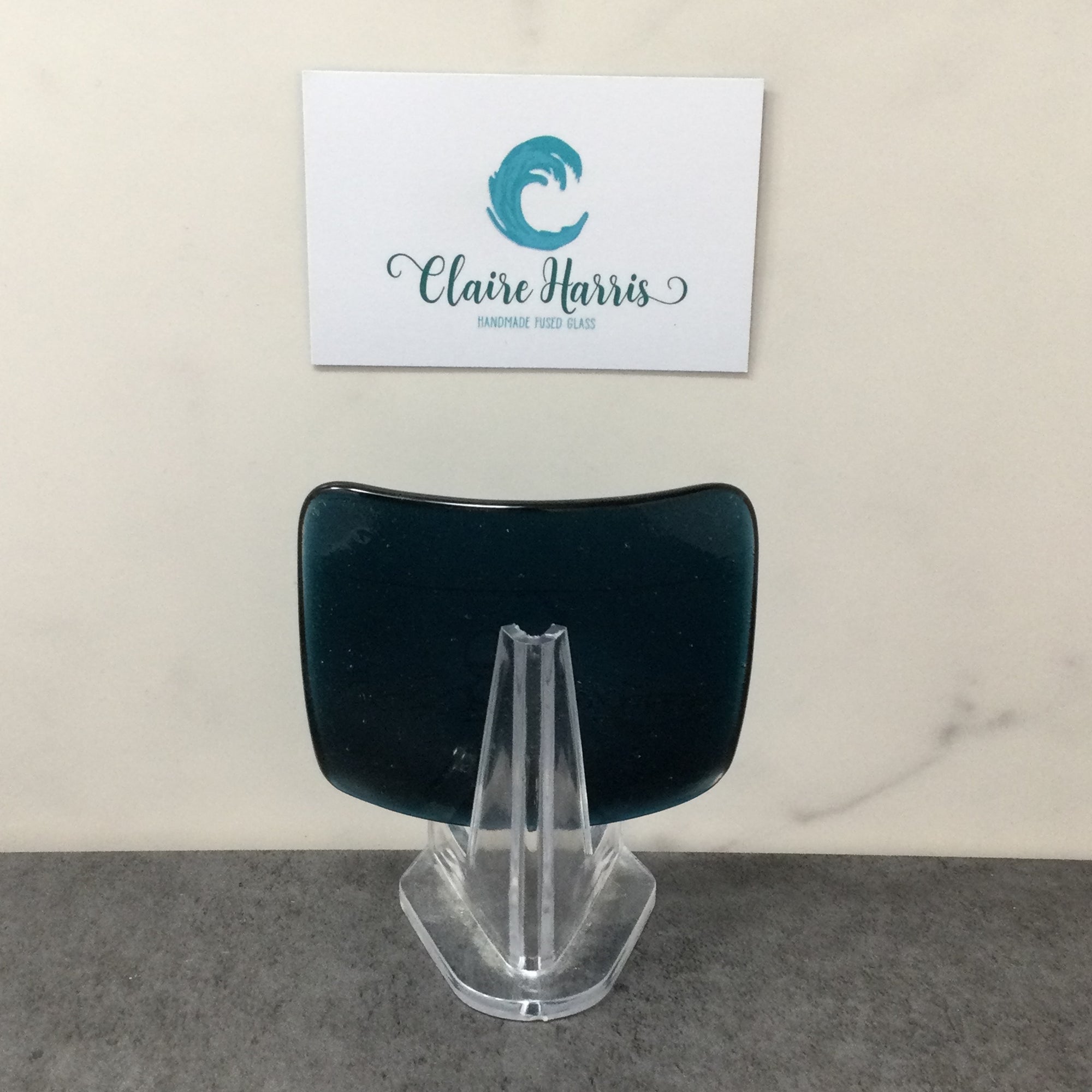 Cornish Wild Swimmer with Float, Dark Aqua Trinket Dish