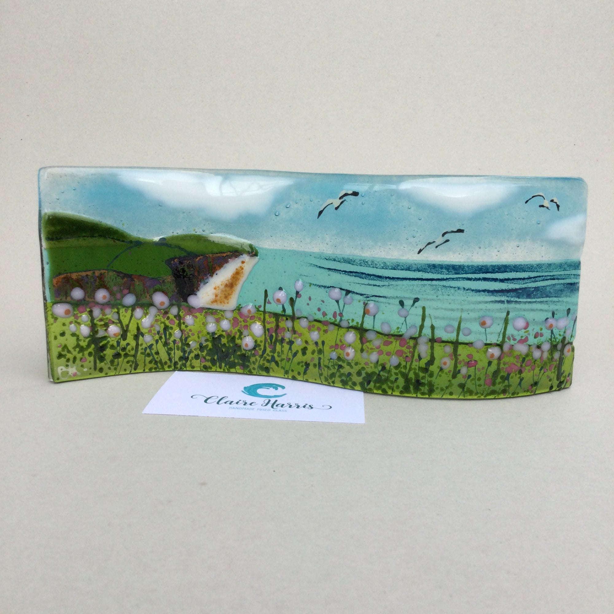 Large Freestanding Wave - Sea Pinks