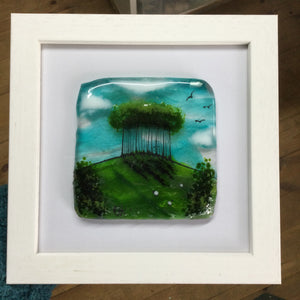 Framed Square Nearly Home Trees