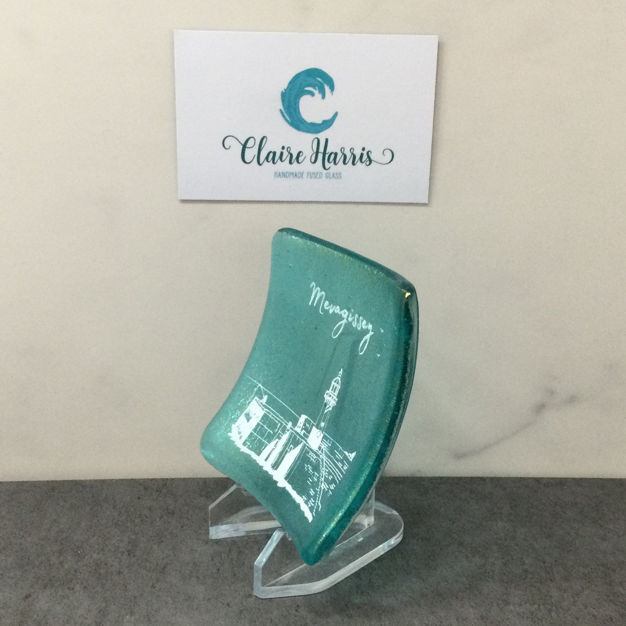 Mevagissey Light Aqua Trinket Dish 8cm