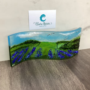 Large Freestanding Wave - Lavender Field