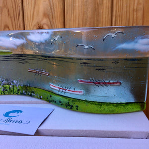 LIMITED EDITION 9cm Freestanding Wave Gig Rowers