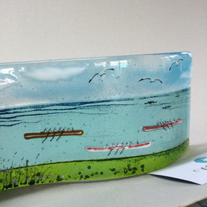 LIMITED EDITION 9cm Freestanding Wave Gig Rowers