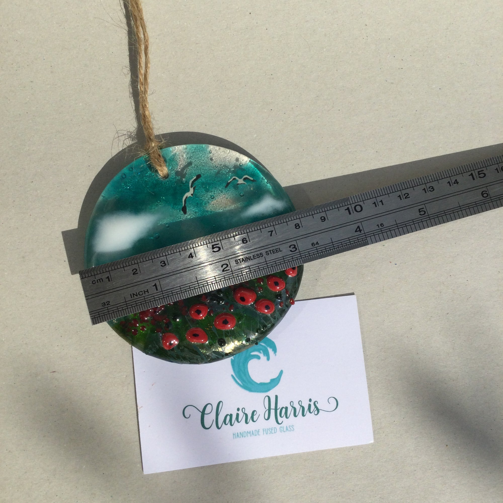 8cm Poppy Disc Hanger