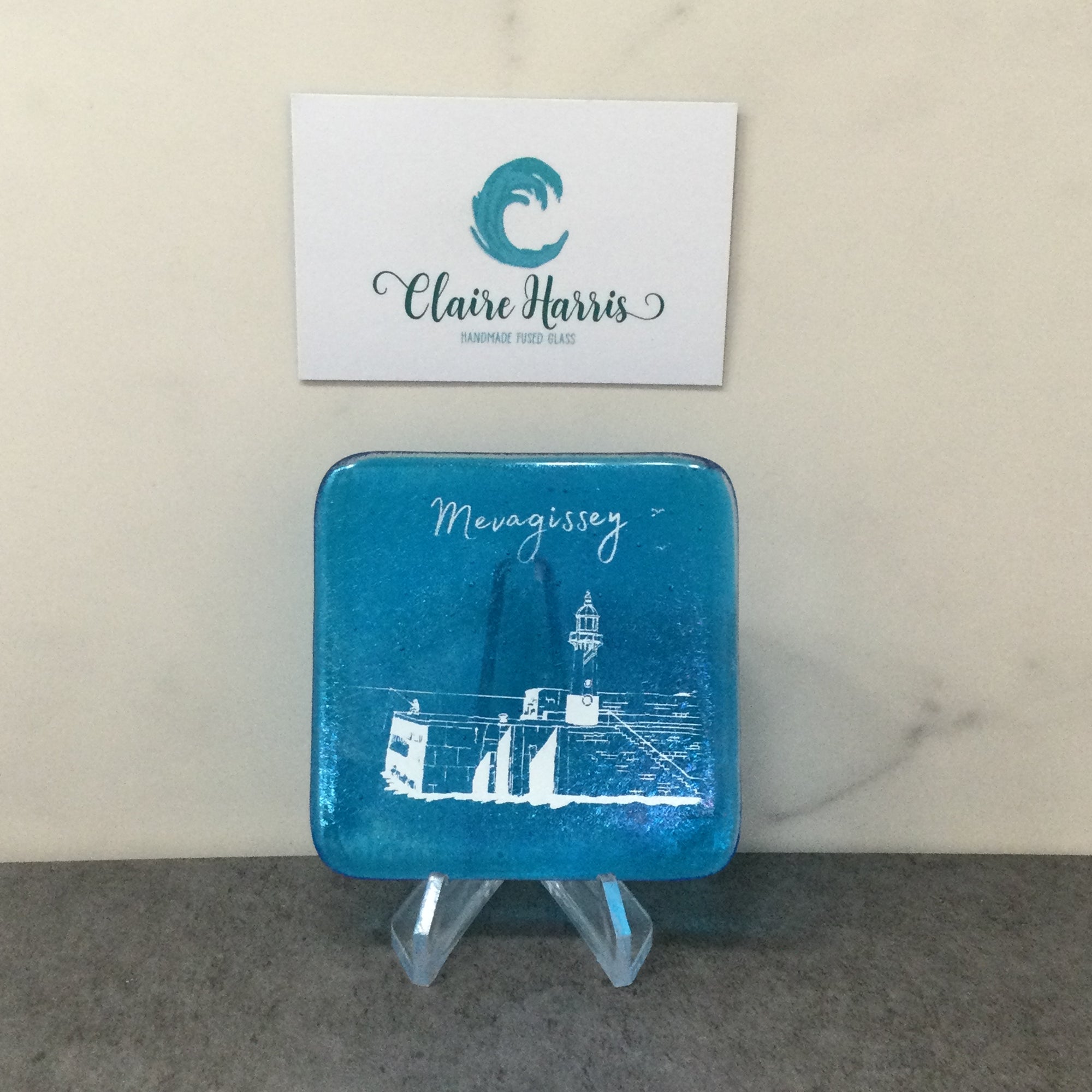 Mevagissey Turquoise Trinket Dish 8cm