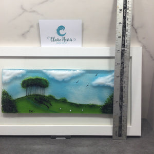 Large Framed Rectangle Nearly Home Trees