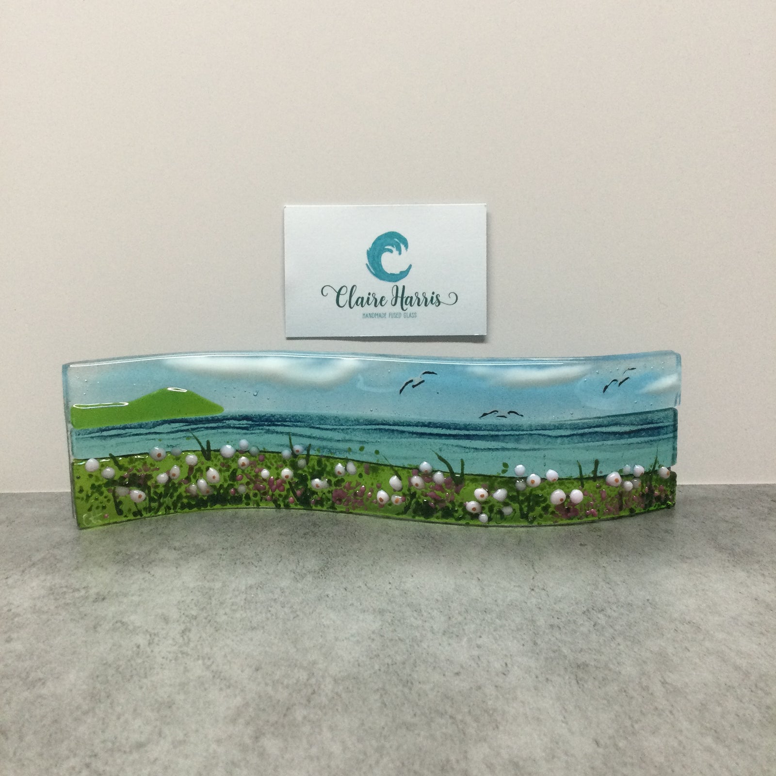 Small Freestanding Wave - Sea Pinks