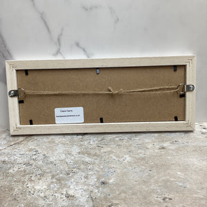 Limited Edition Framed Seals, rectangle framed fused glass