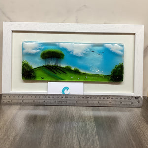 Large Framed Rectangle Nearly Home Trees