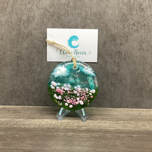 Hanging Disc - Sea Pinks