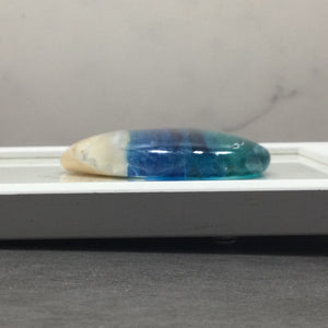 Fused Glass Sea Scene Framed Heart