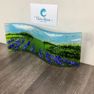 Large Freestanding Wave - Lavender Field