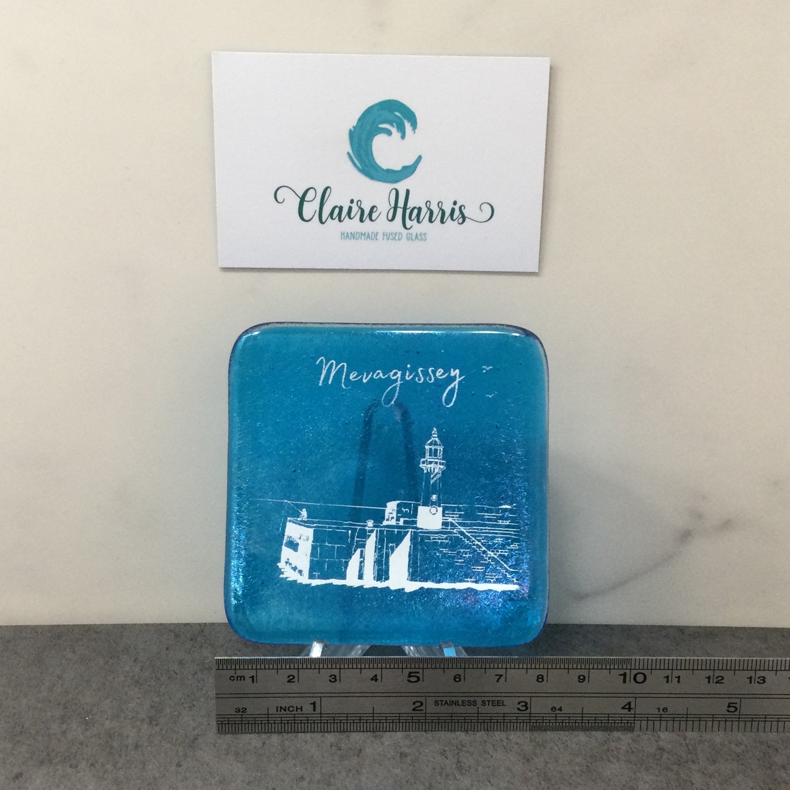 Mevagissey Turquoise Trinket Dish 8cm