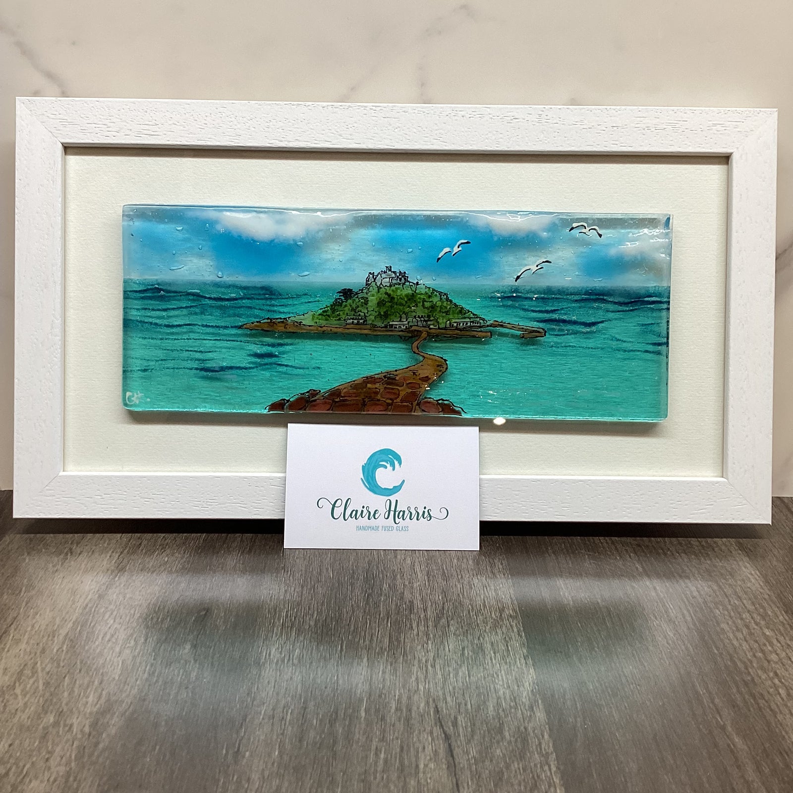Large Framed Rectangle St Michaels Mount