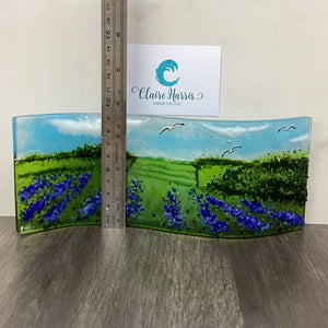 Large Freestanding Wave - Lavender Field