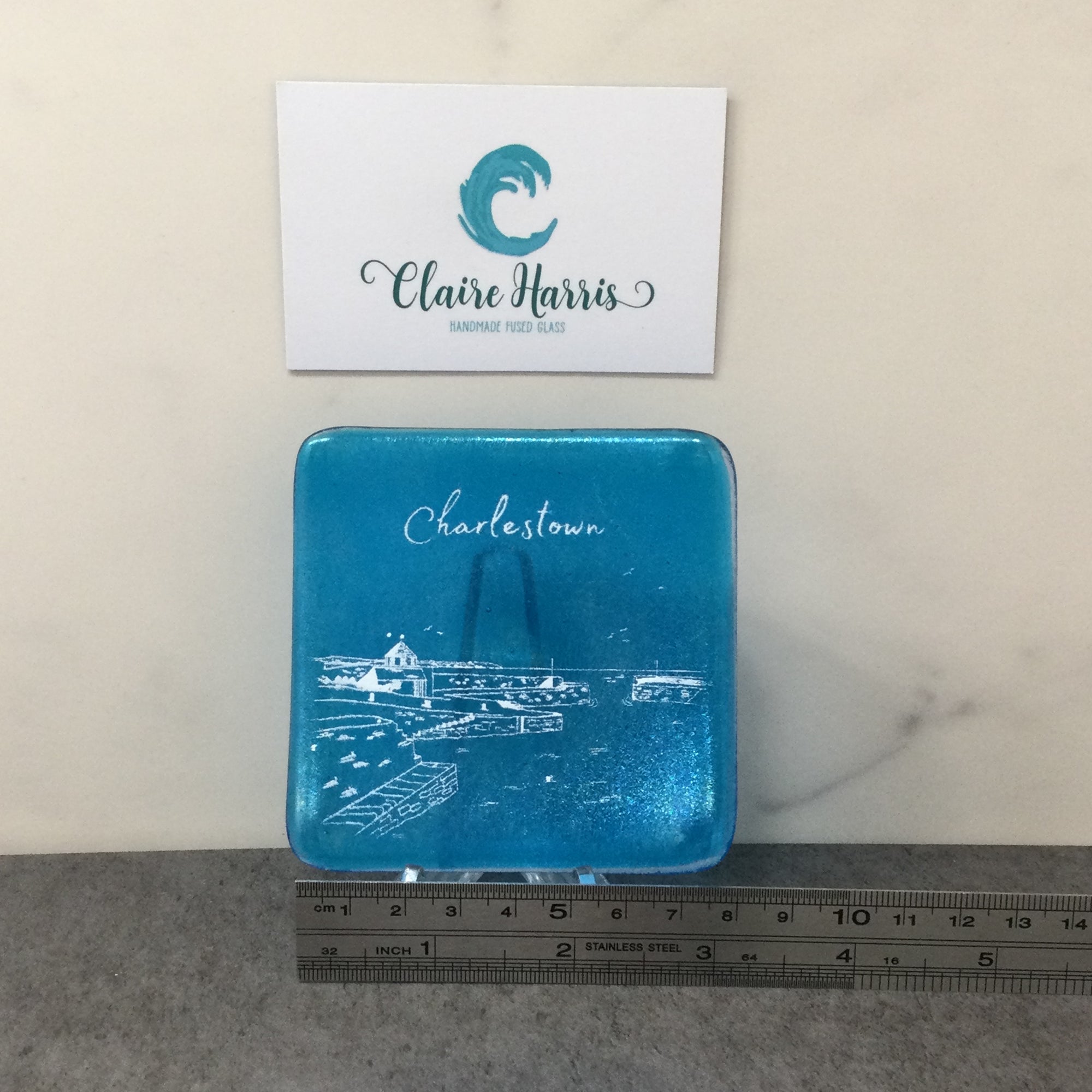 Charlestown Turquoise Trinket Dish 8cm