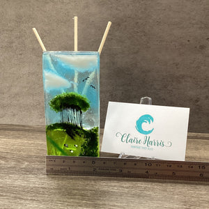 Fused Glass Reed Diffuser - Nearly Home Trees