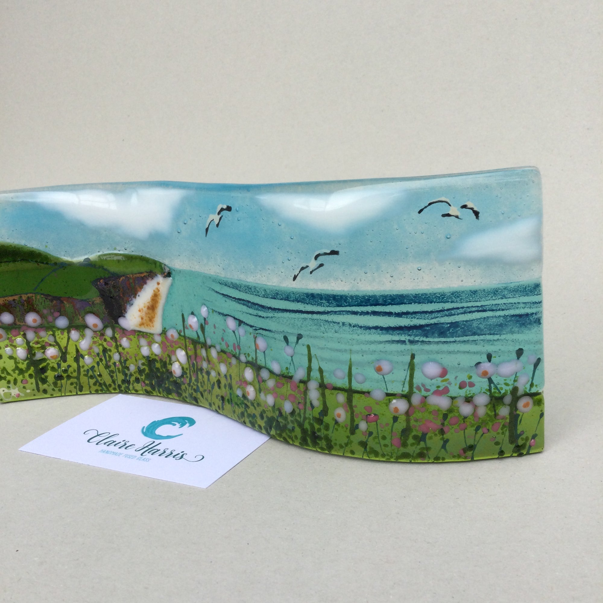 Large Freestanding Wave - Sea Pinks