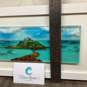 Large Framed Rectangle St Michaels Mount