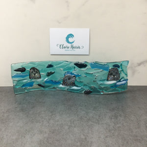 6cm Trio of Seals Freestanding Wave